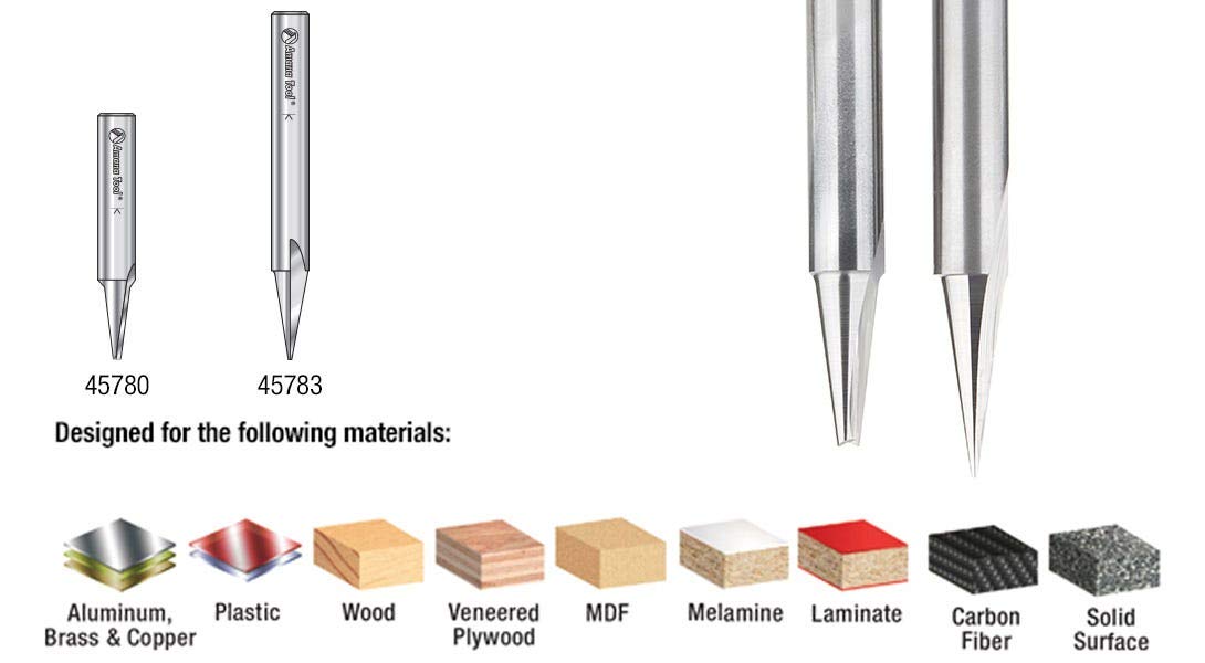 Mana*様 Amana tool AMS-198 2-Pc CNC SC Carving & Engraving Router